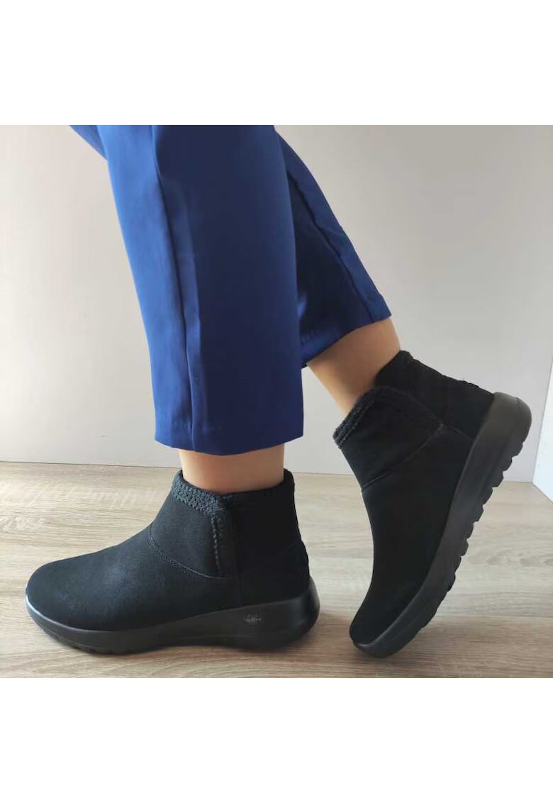 Skechers Ежедневни дамски ботуши 144113 Bbk - черни