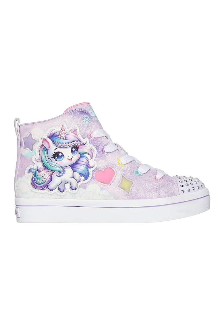Skechers Кецове Twinkle Toes Twi-Lites 2.0 с LED светлини - Лавандула/Лилав
