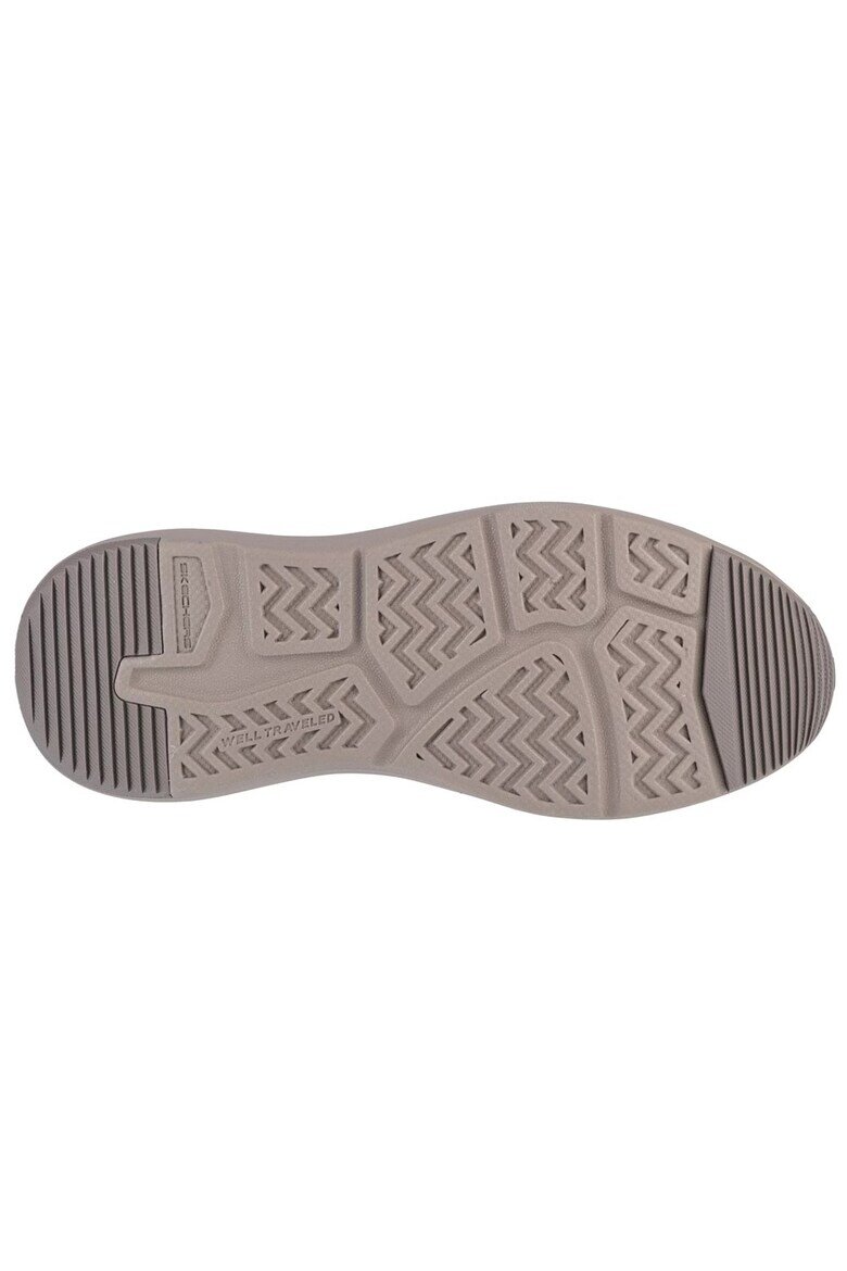 Skechers Кожени мокасини Кафяв