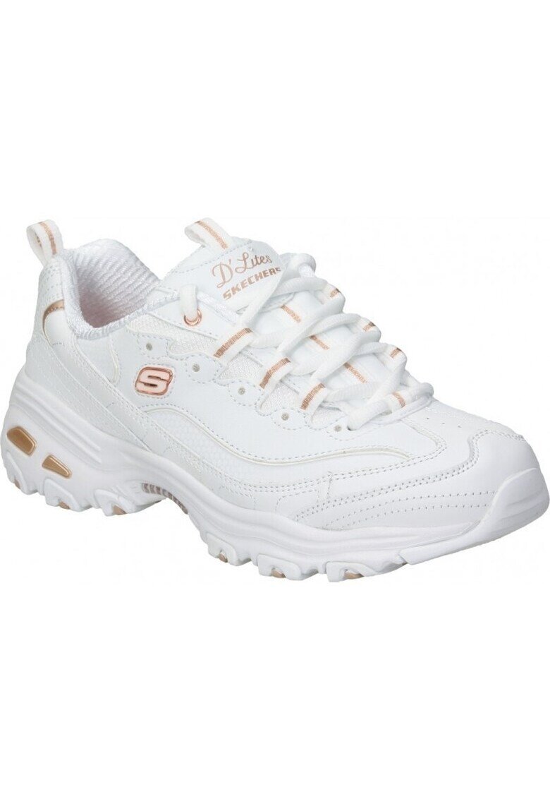 Skechers Кожени спортни обувки D'Lites Fresh Start с лого -