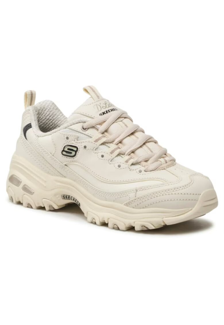 Skechers Кожени спортни обувки D'Lites Fresh Start с лого -