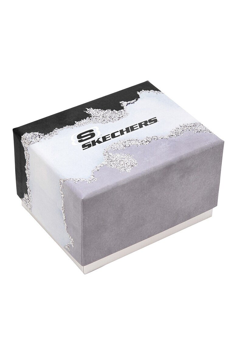 Skechers Кварцов часовник и 4 гривни Черен