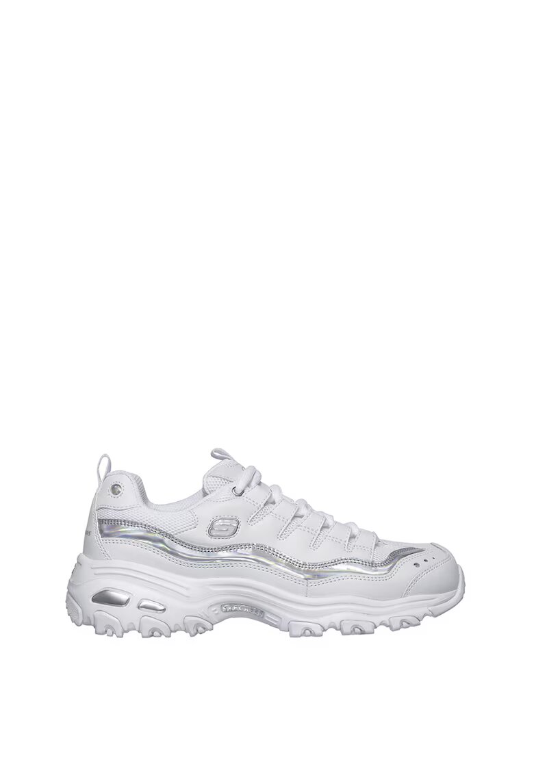 Skechers Маратонки D'Lites - Бял/Сребрист