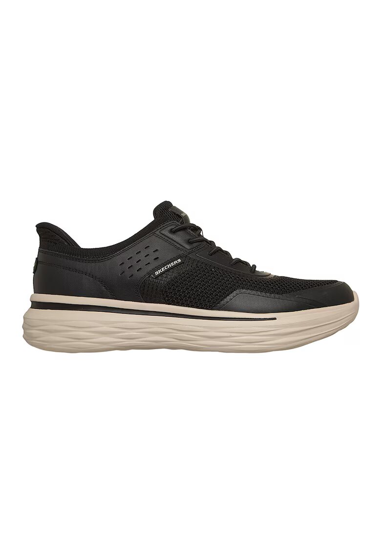 Skechers Маратонки Nevarro с еко кожа - Черен