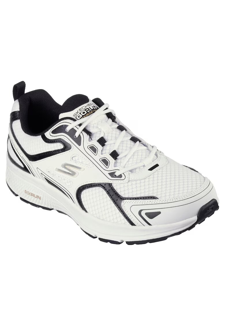 Skechers Мъжки маратонки за бягане Естествена гладка кожа - Бял - Бял