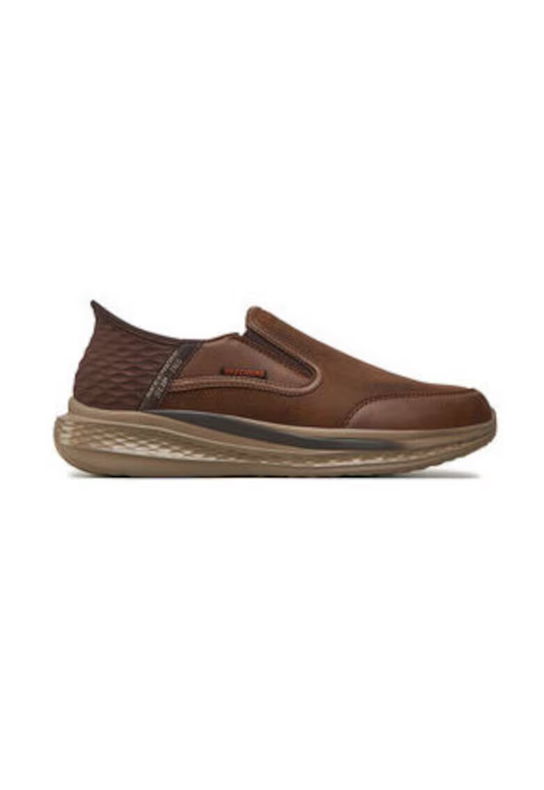Skechers Мъжки обувки 303969523 - Естествена кожа - Кафяв