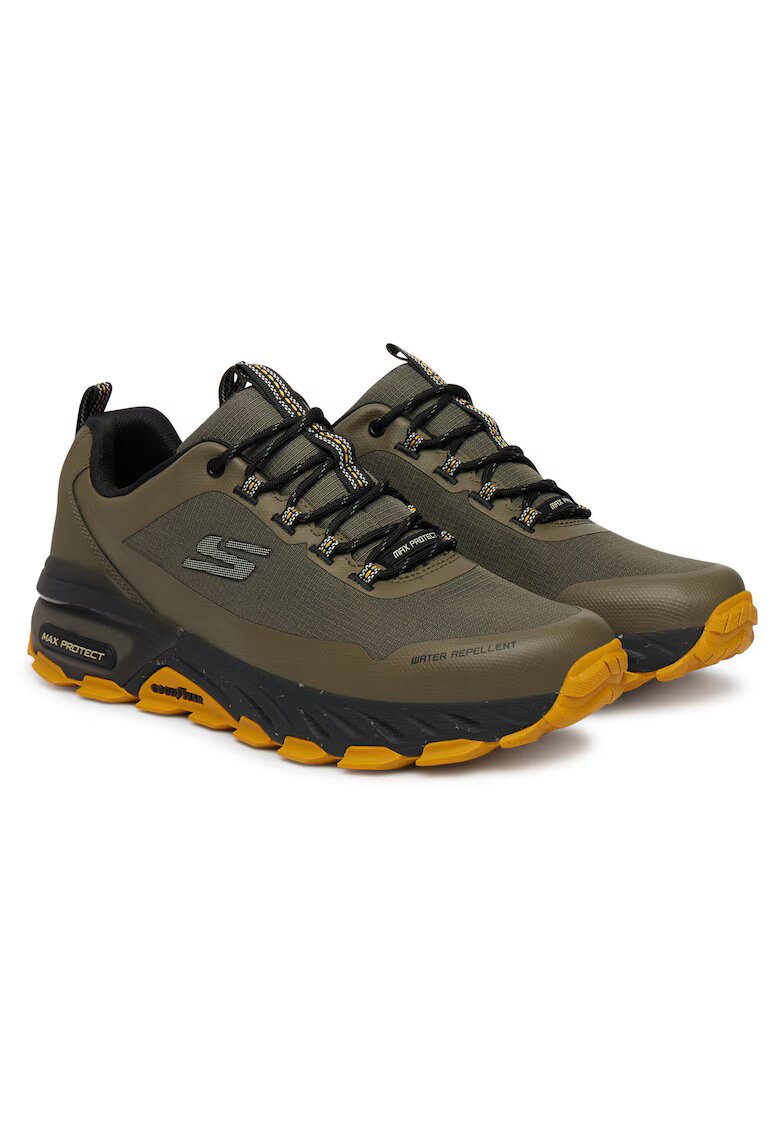 Skechers Мъжки спортни обувки - за трекинг - зелени - екологична кожа