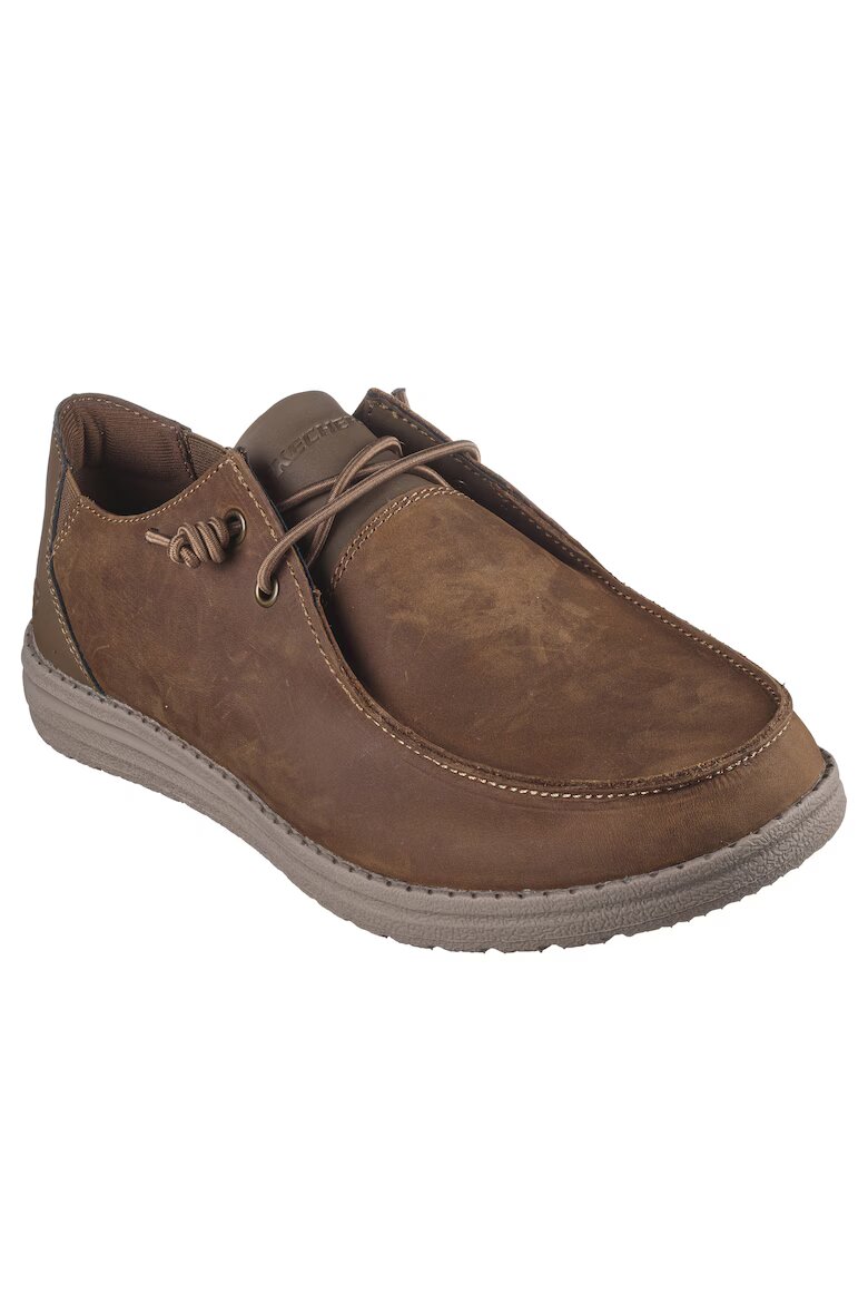Skechers Мокасини Melson - Ramilo от еко кожа Кафяв
