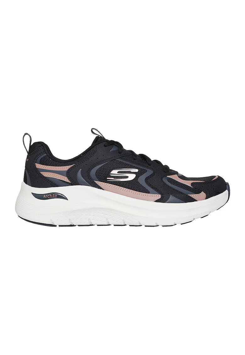 Skechers Мрежести спортни обувки Arch Fit 2.0 Vintage Luxe с кожа - Черен/Бежов