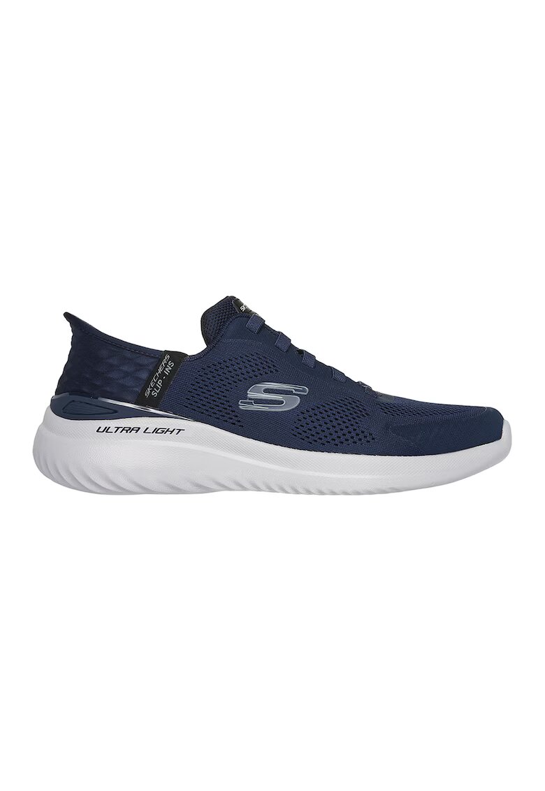 Skechers Мрежести спортни обувки Bounder 2.0 с лого - Бял/Черен