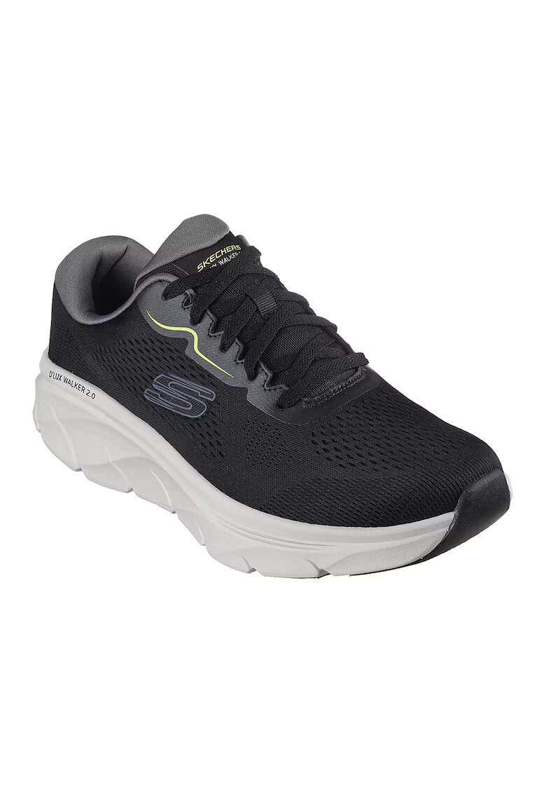 Skechers Мрежести спортни обувки DLux Walker - Черен/Сив