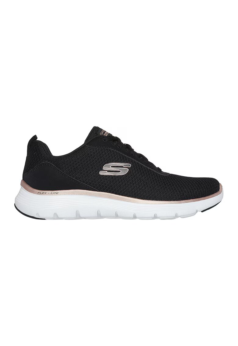 Skechers Мрежести спортни обувки Flex Appeal-Uptake със синтетика - Черен/Розово златисто