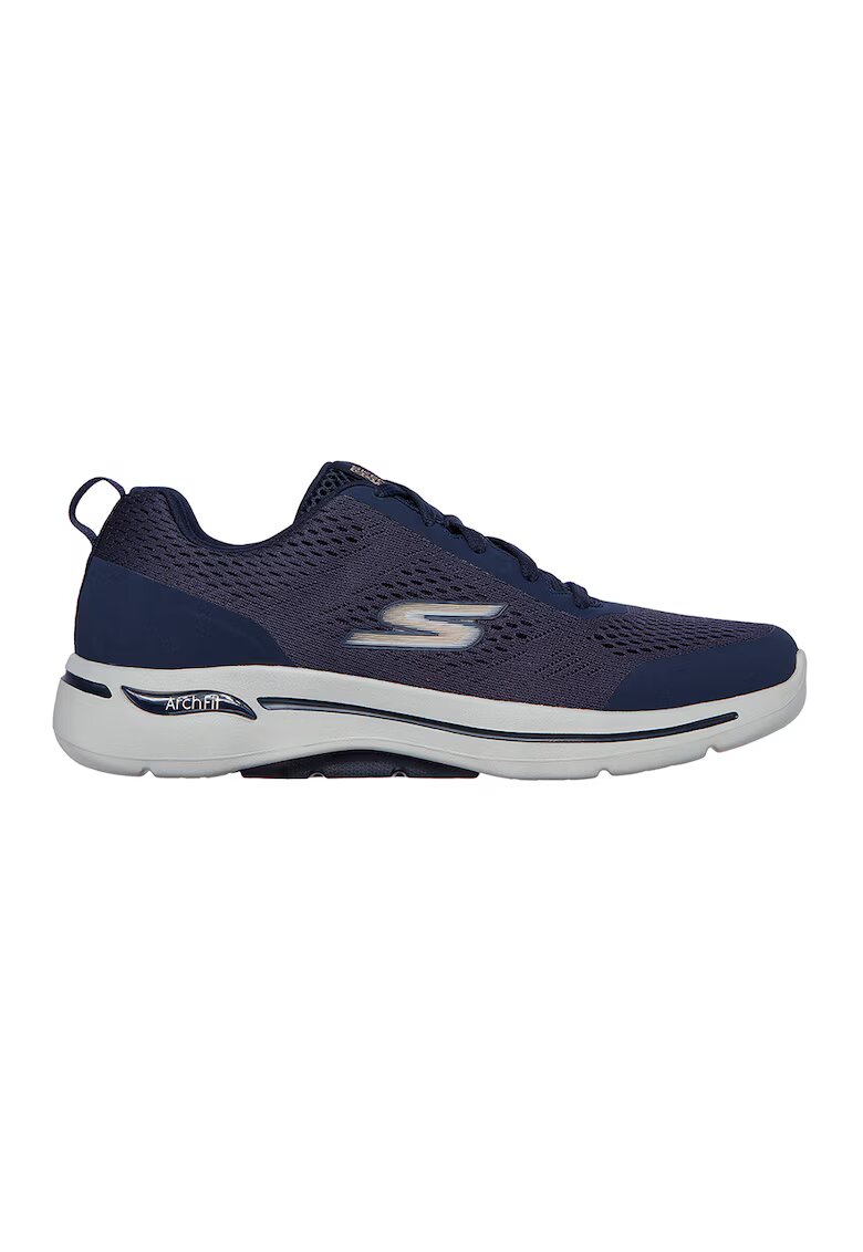 Skechers Мрежести спортни обувки GOwalk Arch Fit-Idyllic - Златист/Тъмносин