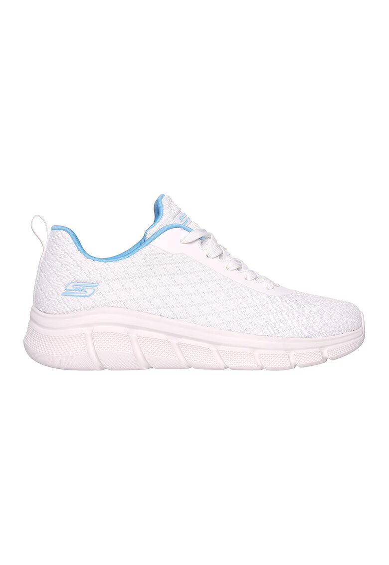 Skechers Мрежести спортни обувки с нисък профил - Бял/Син
