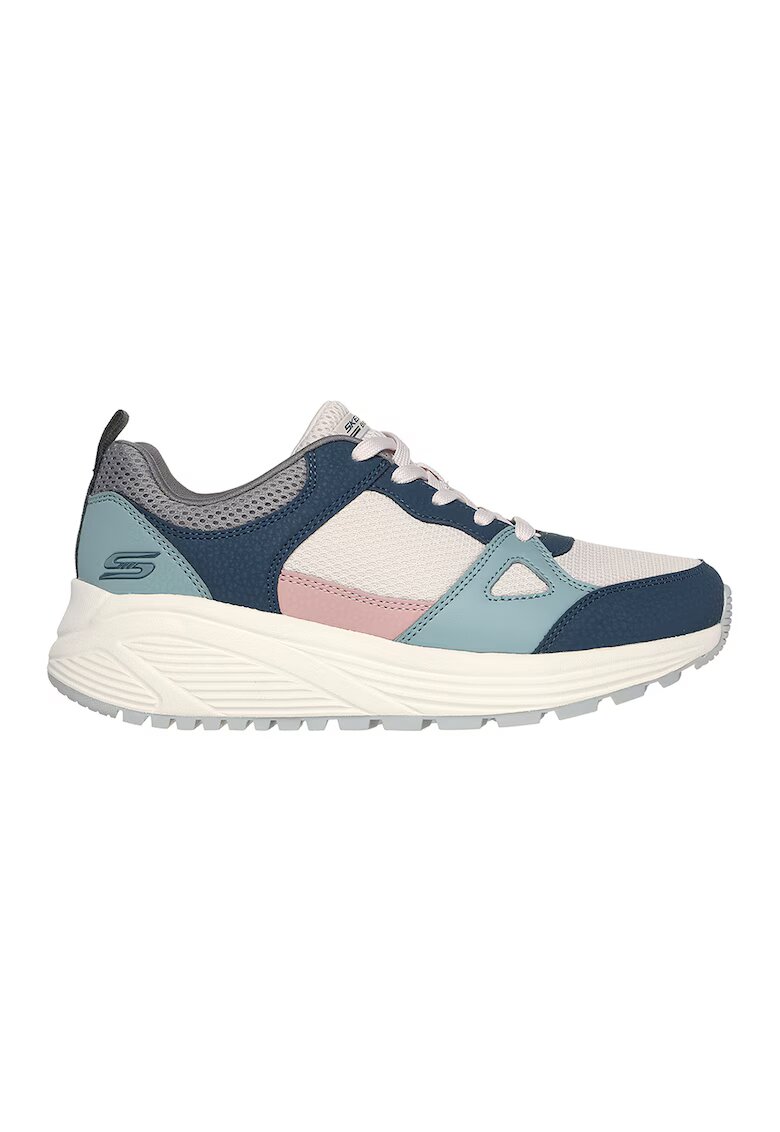 Skechers Мрежести спортни обувки със синтетика - Прашно синьо/Мръснобял