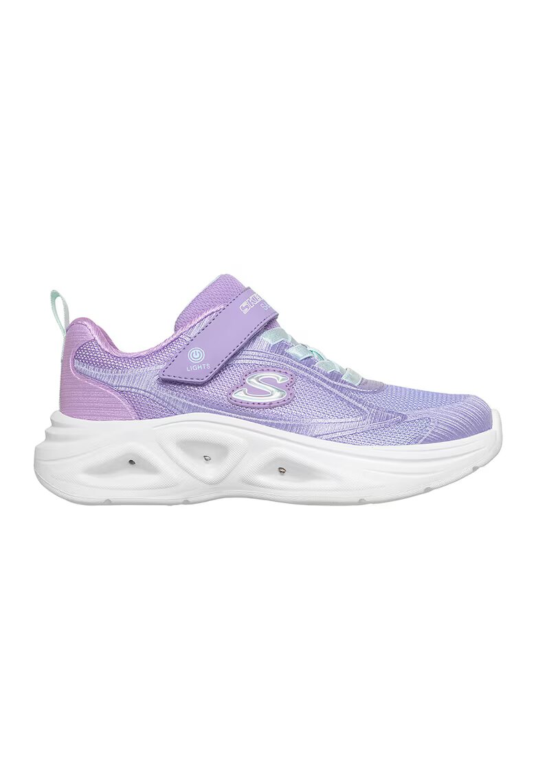 Skechers Мрежести спортни обувки Sola Glow 2.0 с LED светлини - Лилав/Аметист