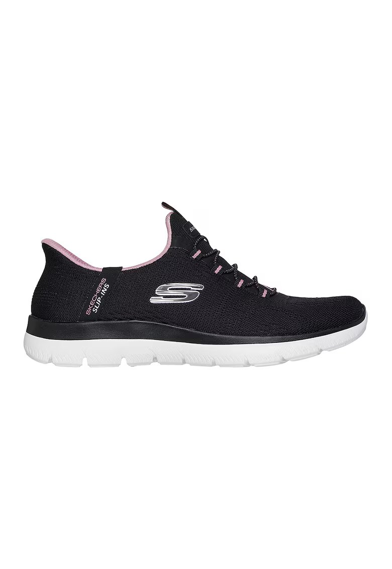 Skechers Мрежести спортни обувки Summits Dream Chaser Slip-Ins - Черен/Светлорозов