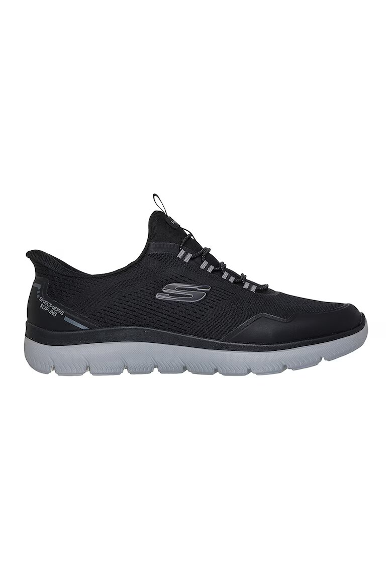 Skechers Мрежести спортни обувки Summits-Top Rate Slip-ins - Черен/Сив