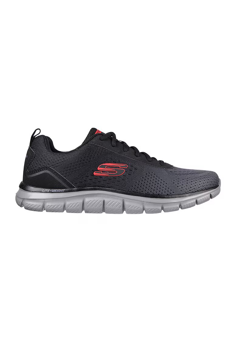 Skechers Мрежести спортни обувки Track-Ripkent - Черен/Въглен сиво