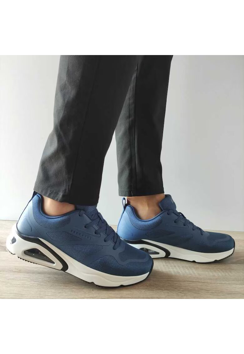 Skechers Мрежести спортни обувки Tres-Air Uno с еко кожа