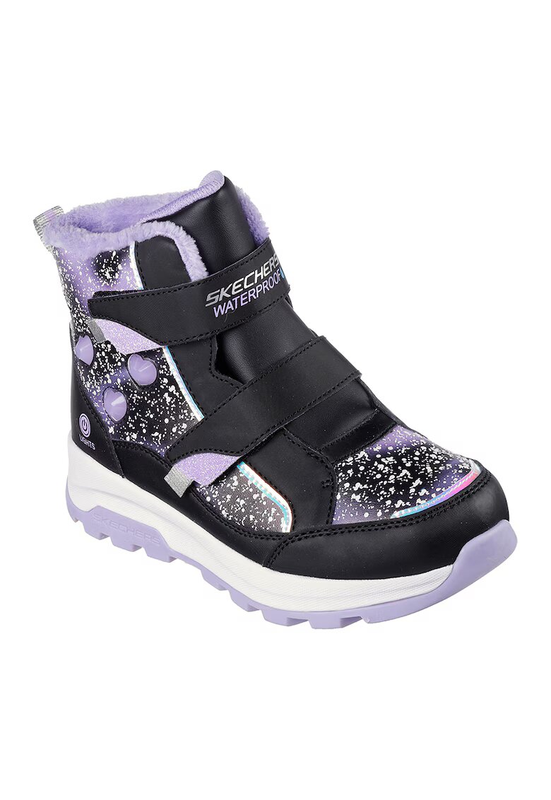 Skechers Непромокаеми боти Stormblazer с велкро - Черен/Лавандула