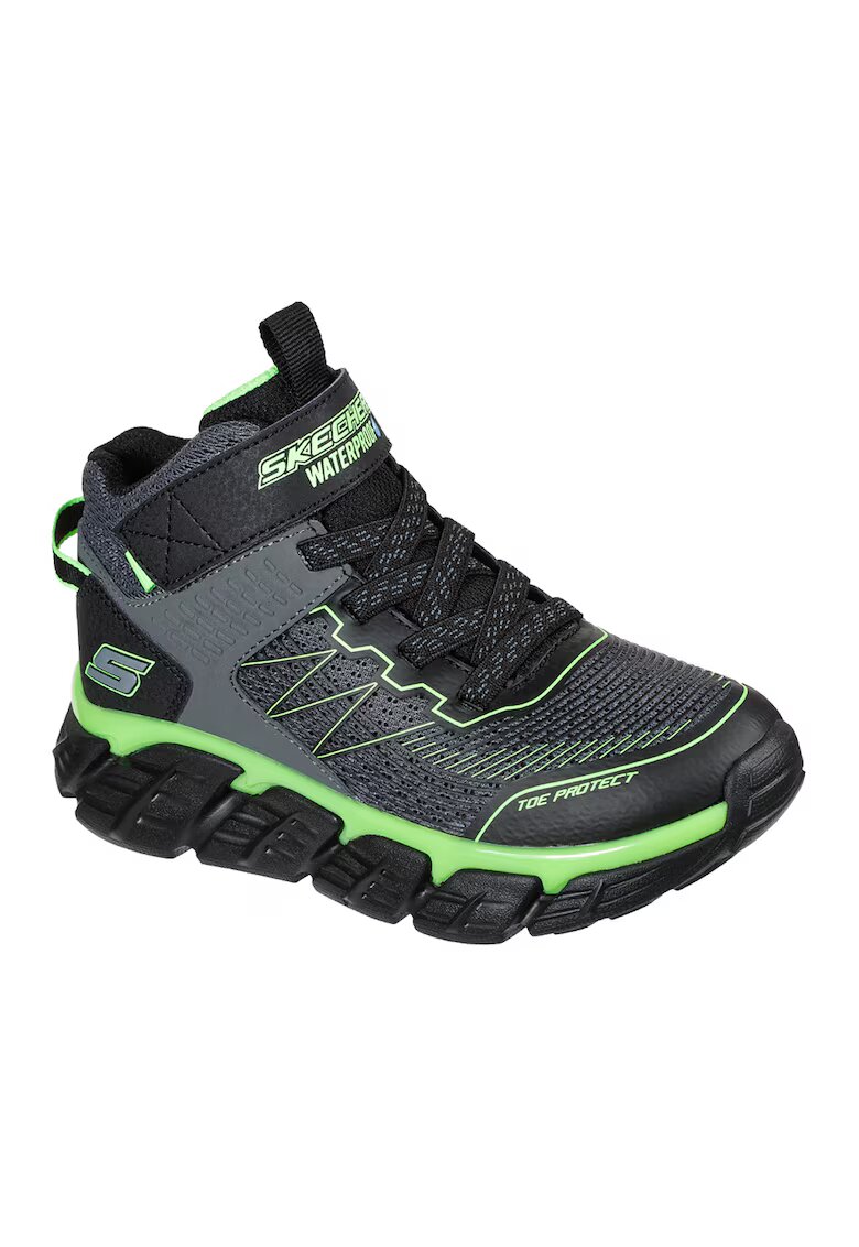 Skechers Непромокаеми боти Tech-Grip High Surge - Електриково Зелено/Tъмносив