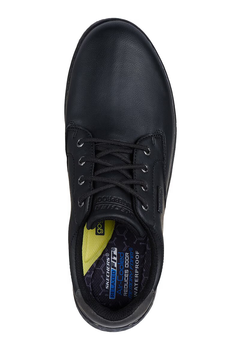 Skechers Непромокаеми спортно-елегантни обувки от еко кожа Черен