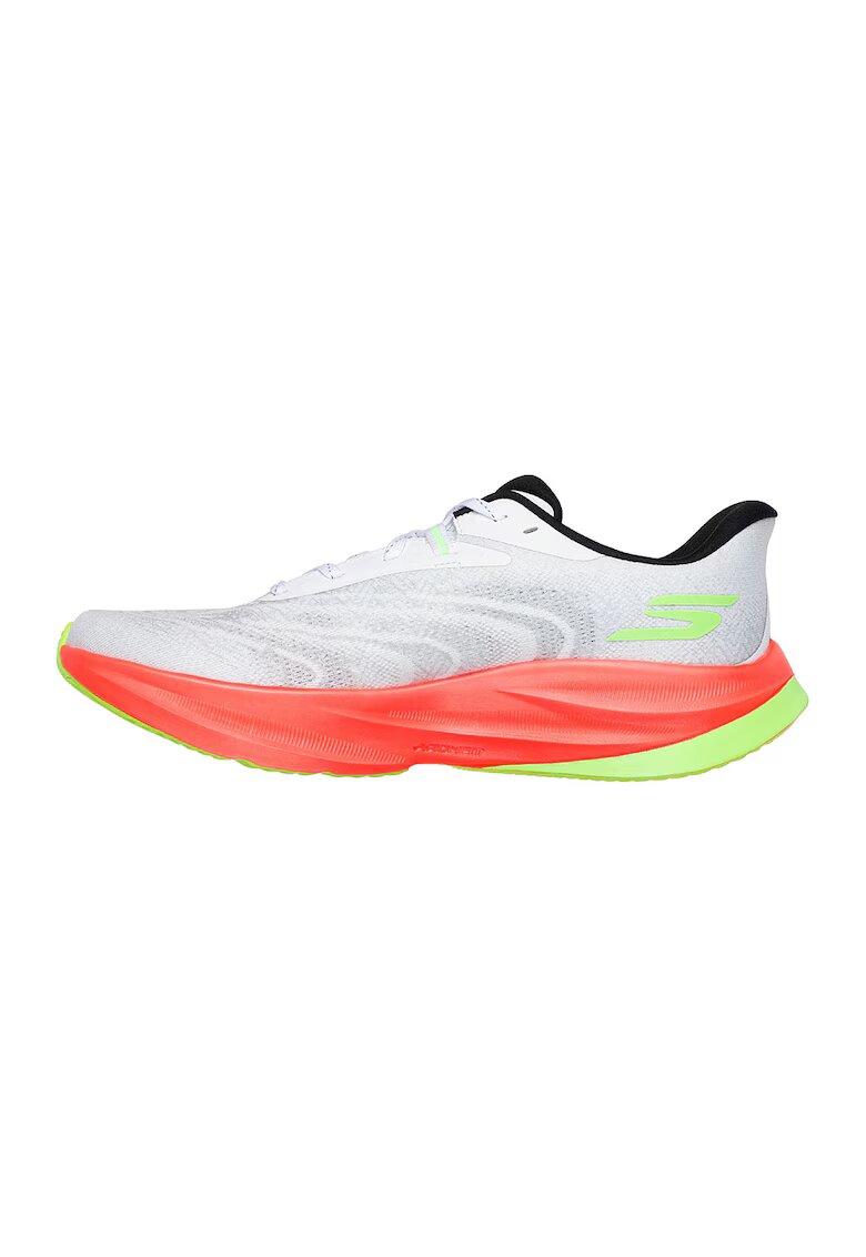 Skechers Обувки за бягане Sky Aero Spark - Бял/Електриково Зелено/Розово