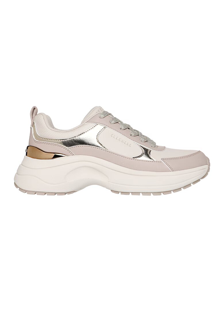 Skechers Полускосени спортни обуви Hazel 2 с метални елементи - Светло сив/Сребрист