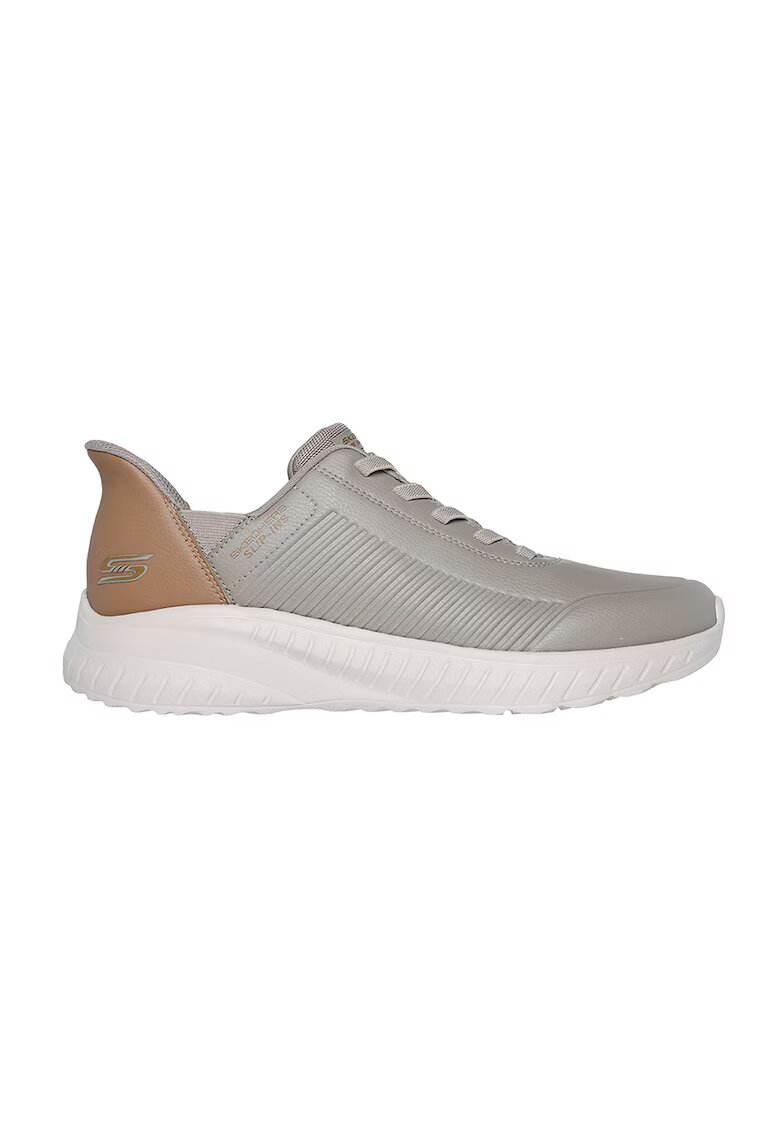 Skechers Релефни спортни обувки Bobs от еко кожа тип Slip-ins