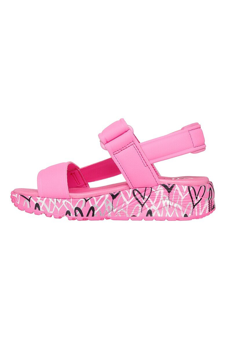 Skechers Сандали JGoldcrown Uno Lite Sunny Love Черен/Розово/Сребрист