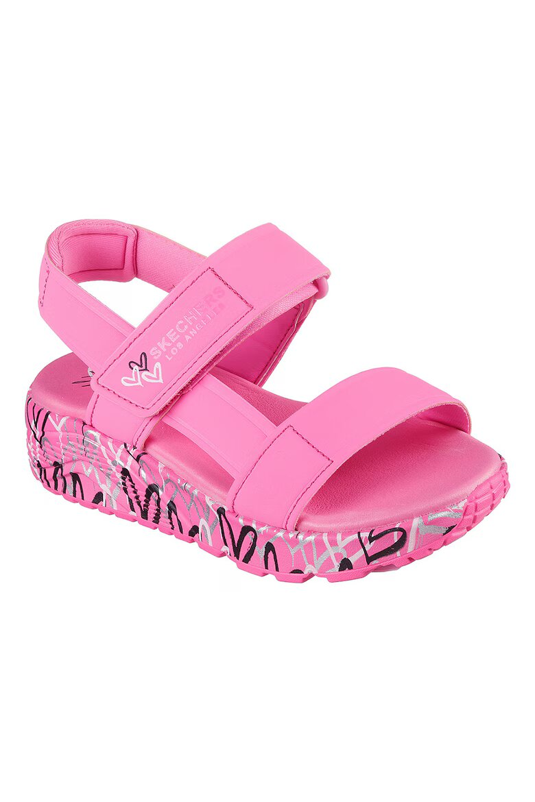 Skechers Сандали JGoldcrown Uno Lite Sunny Love Черен/Розово/Сребрист