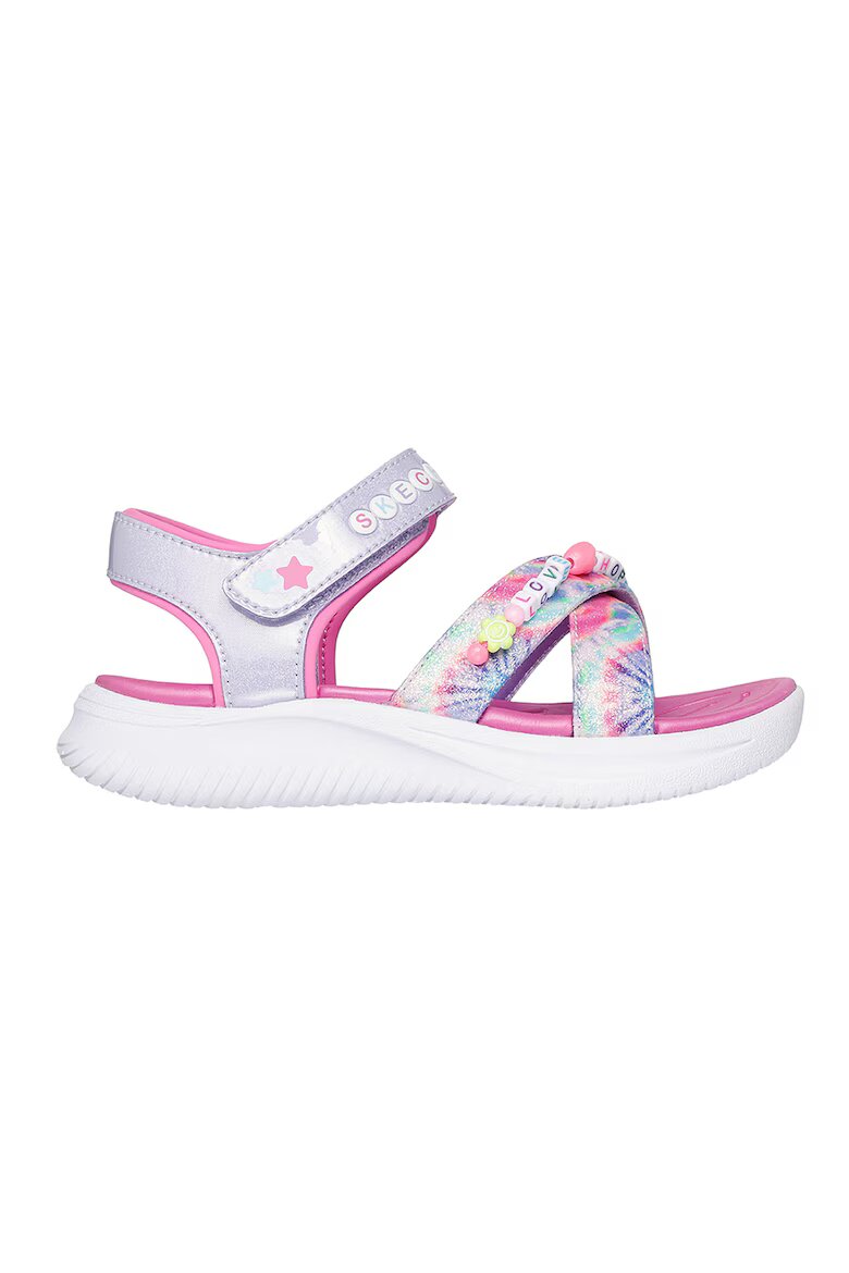 Skechers Сандали Jumpsters с велкро Ледено синьо/Розово