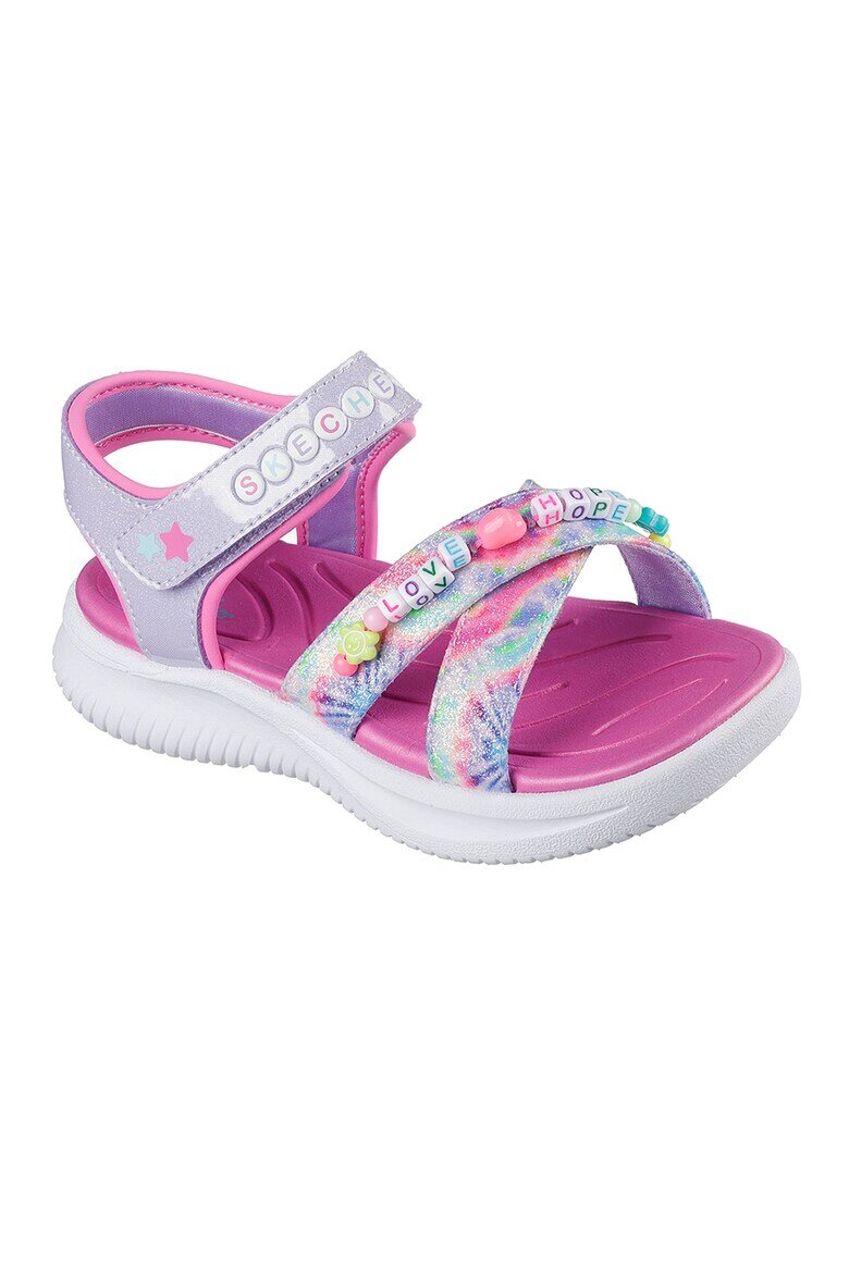 Skechers Сандали Jumpsters с велкро Ледено синьо/Розово