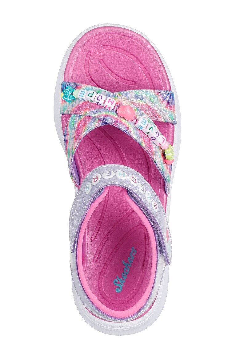 Skechers Сандали Jumpsters с велкро Ледено синьо/Розово