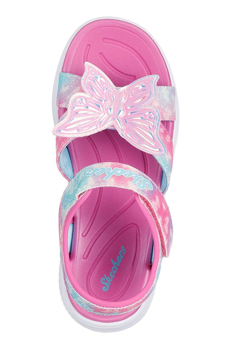 Skechers Сандали Lights-Jumpsters с велкро Пастелносин/Фуксия