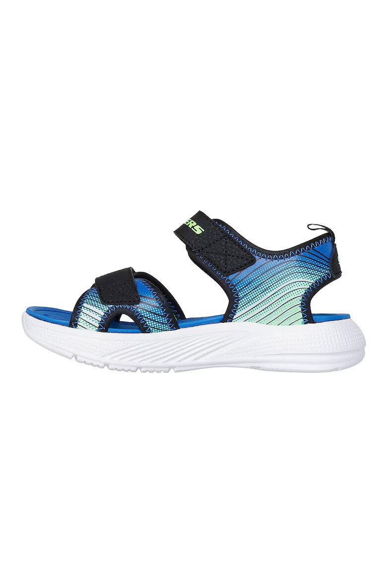 Skechers Сандали Microspec с велкро Черен/Син