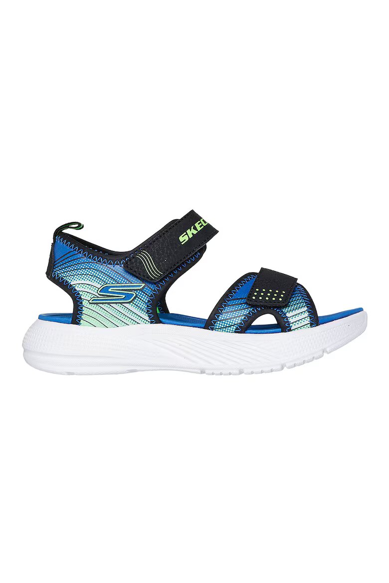 Skechers Сандали Microspec с велкро Черен/Син