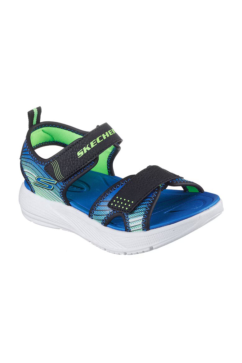 Skechers Сандали Microspec с велкро Черен/Син