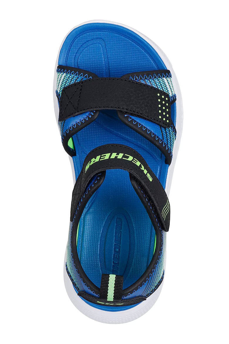 Skechers Сандали Microspec с велкро Черен/Син