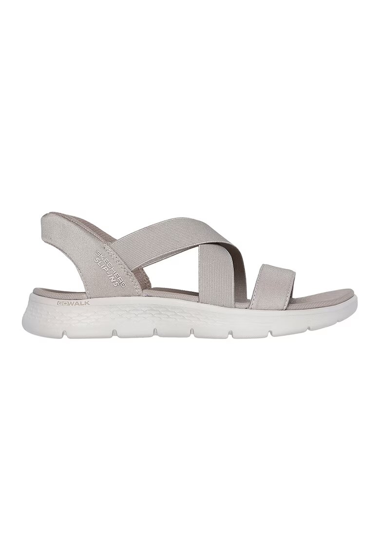 Skechers Сандали с каишки GO WALK Flex Glimmer Slip-ins - Светло кафяво