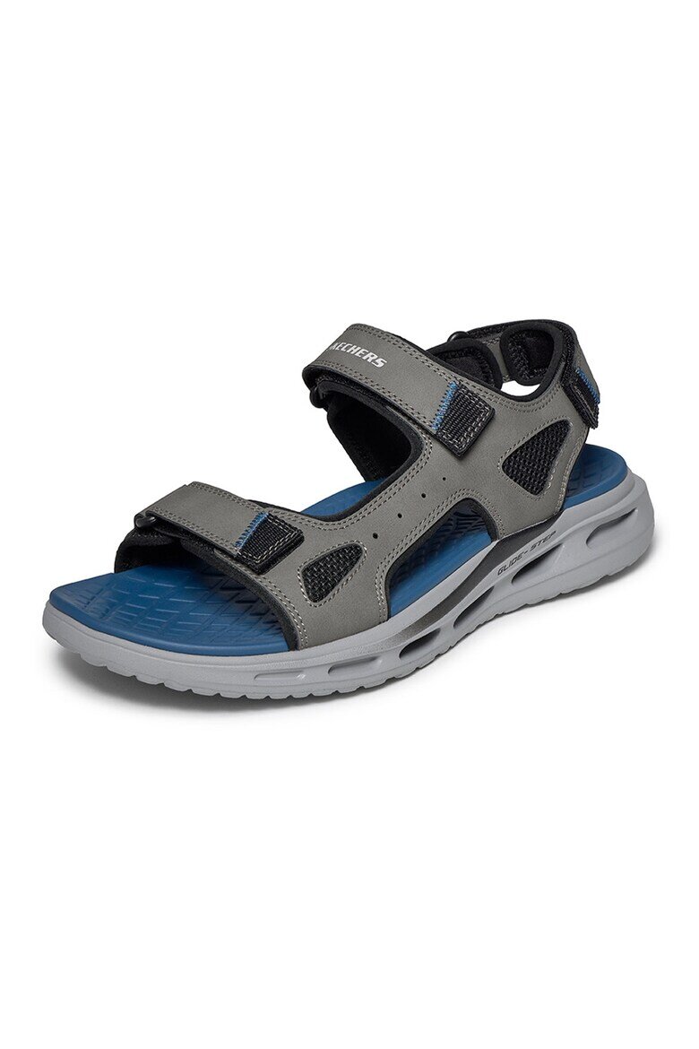 Skechers Сандали с велкро Черен/Tъмносив