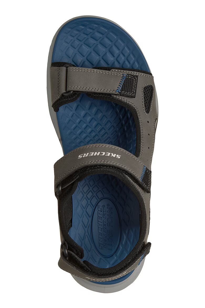 Skechers Сандали с велкро Черен/Tъмносив