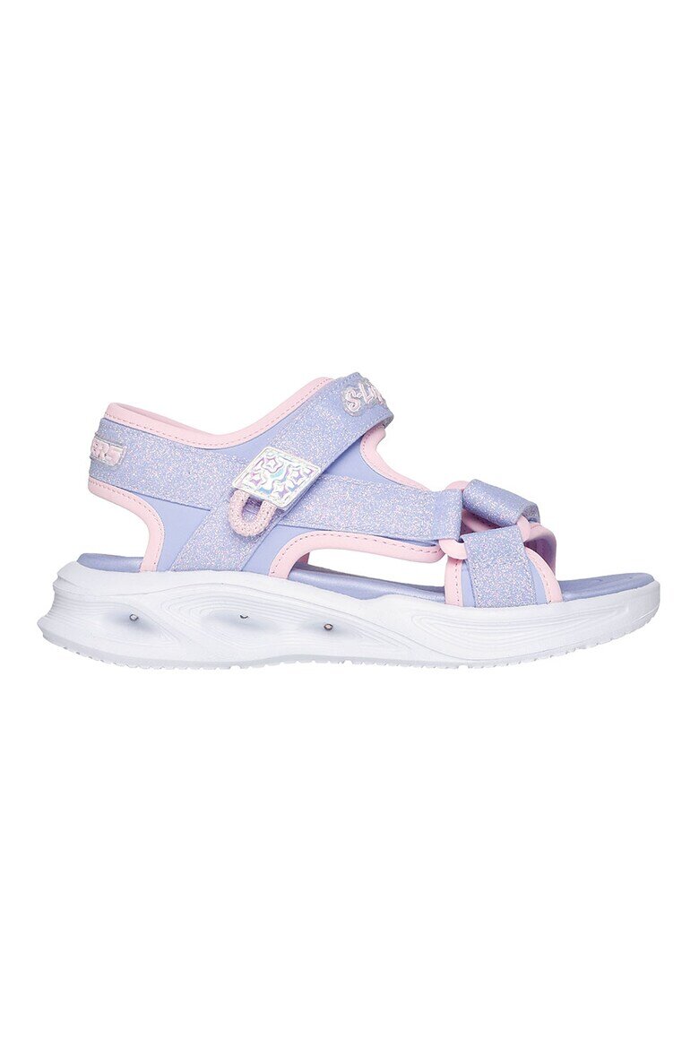 Skechers Сандали с велкро и LED светлини Лавандула