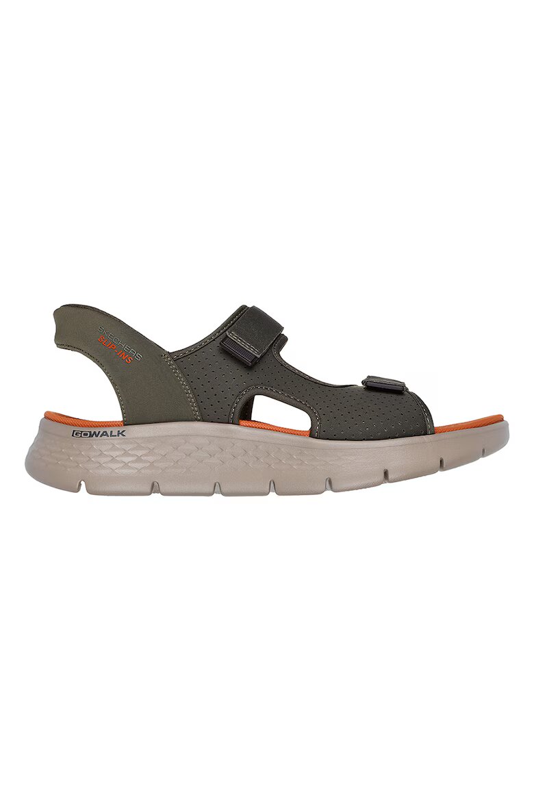 Skechers Сандали Slip-Ins Go Walk Flex Маслинено зелено