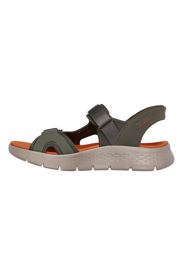 Skechers Сандали Slip-Ins Go Walk Flex Маслинено зелено