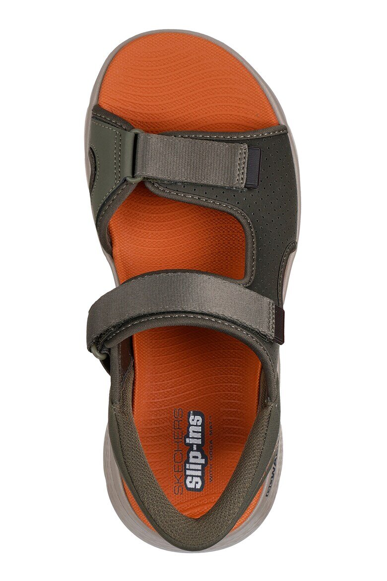 Skechers Сандали Slip-Ins Go Walk Flex Маслинено зелено