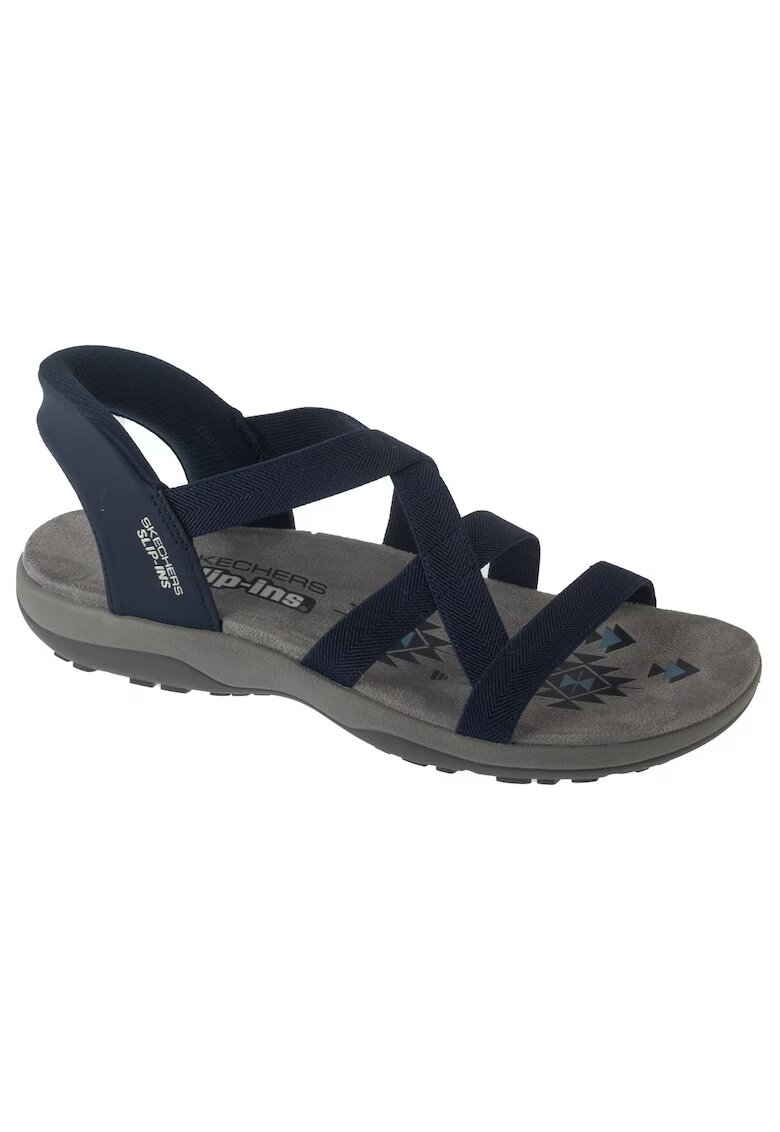 Skechers Сандали - Slip-Ins: Reggae Slim - Stretch Flex 163460-NVY - Тъмносини - Тъмносин