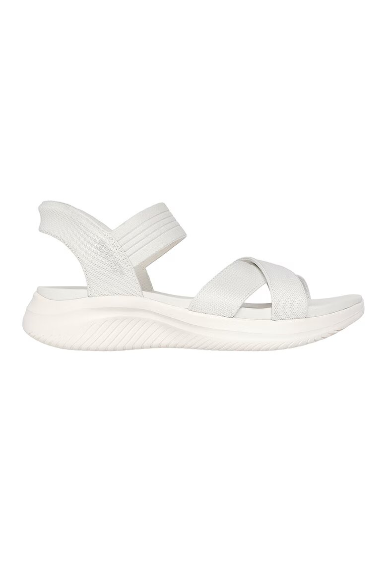 Skechers Сандали Ultra Flex 3.0 Slip-Ins с кръстосани каишки - Мръснобял