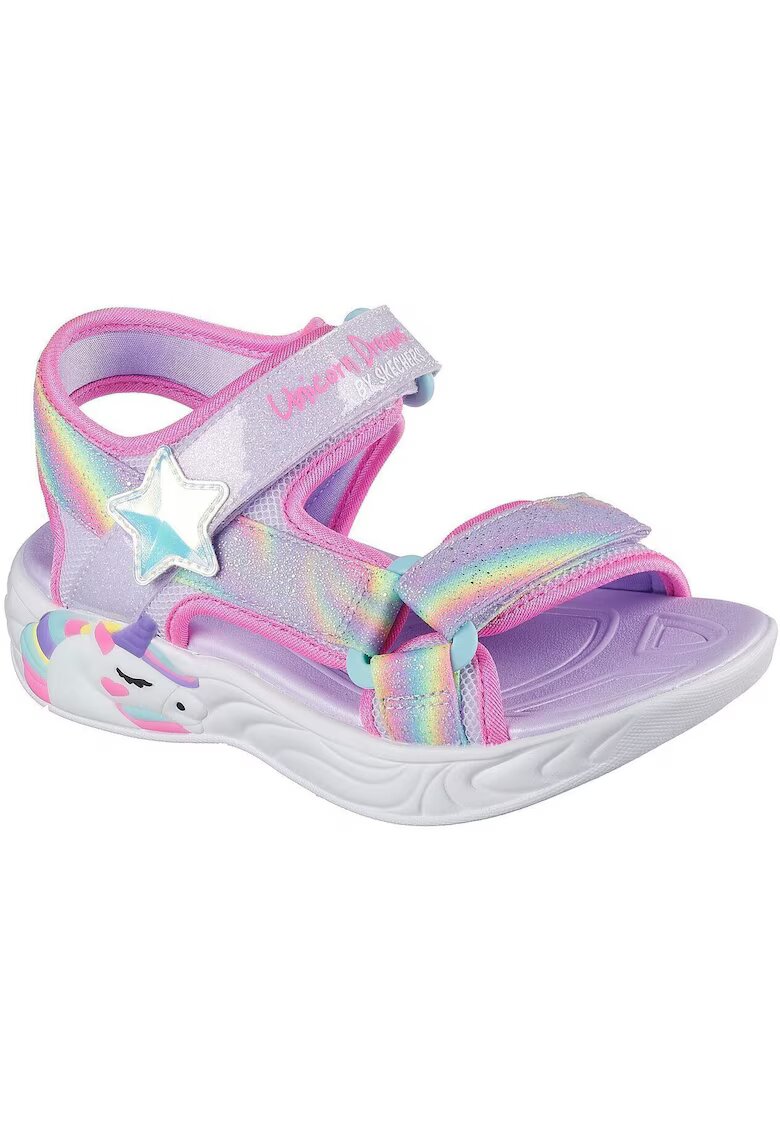Skechers Сандали Unicorn Dreams с велкро и цветен блок